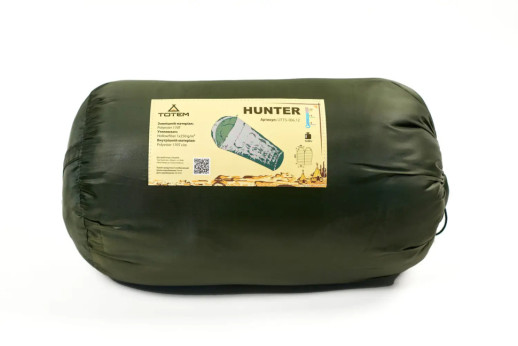 Спальний мішок Totem Hunter XXL кокон правий olive 220/90-55 UTTS-005