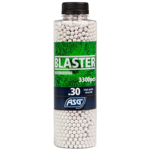 Страйкбольні кульки ASG Blaster кал. 6мм 0,30 г 3300 в упаковці White