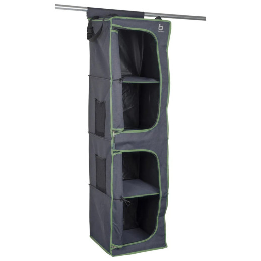 Шафа-органайзер підвісна складана Bo-Camp 4 Compartments 2 Doors Anthracite (1709380)