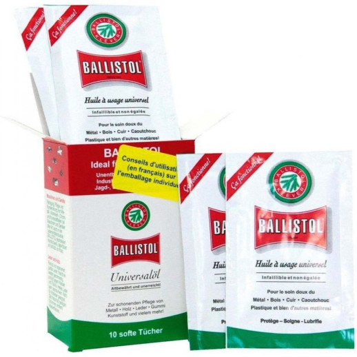 Серветки для чищення Ballistol Klever Universalol (10 шт / уп ) (21950)