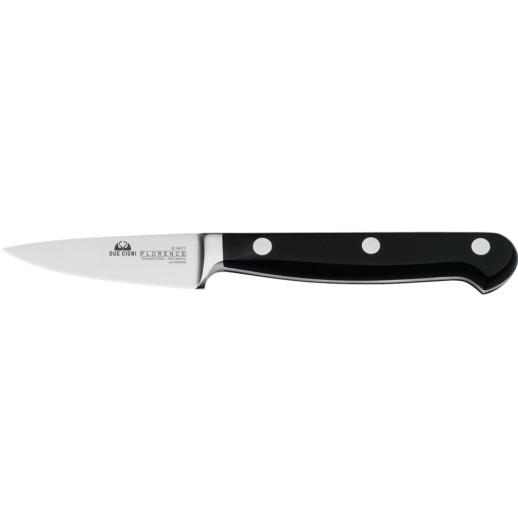 Ніж кухонний Due Cigni “Florence" Paring Knife 70 мм - черный