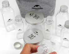 Набір для спецій Naturehike BBQ L NH19T002-p сірий