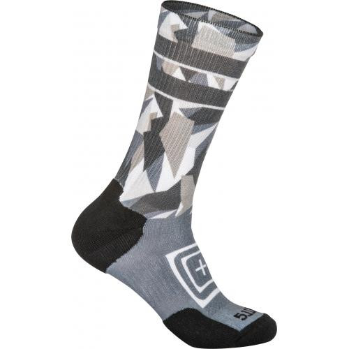 Шкарпетки 5.11 Tactical Sock&Awe Crew Dazzle, сірі, M (10041AC)