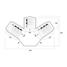 Намет Trimm Bungalow II-10, синя