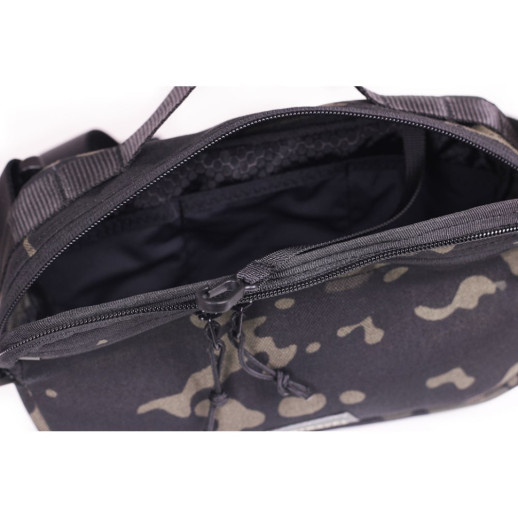 Сумка плечова поясна Travel Extreme ALPHA Multicam Black Cordura