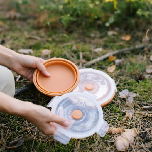 Контейнер Tribe Bowl Container 800 мл силіконовий T-FF-0046, ocher