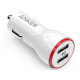 Автомобільний зарядний пристрій Anker PowerDrive 2 24W + micro USB 0.9 m V3 White