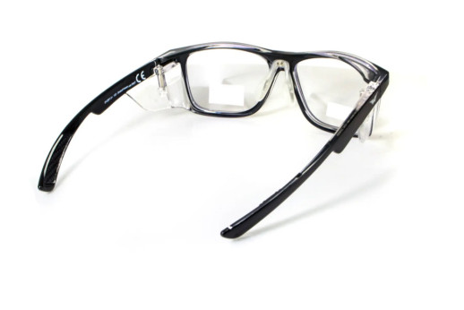 Окуляри під діоптрії Global Vision rx-t Crystal Black (rx-able) (clear), прозорий в двокольорової оправі