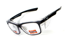 Окуляри під діоптрії Global Vision rx-t Crystal Black (rx-able) (clear), прозорий в двокольорової оправі