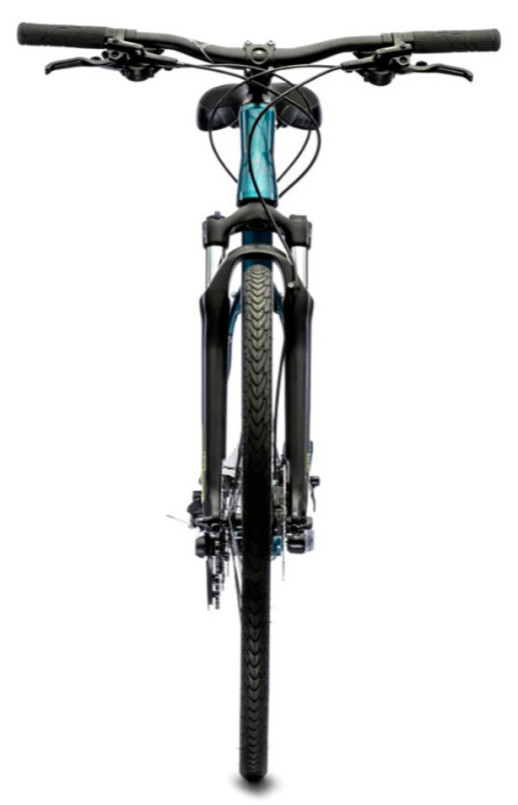 Велосипед Merida 2021 crossway 100 l (l) teal-blue(Сріблясто-синій /лайм)