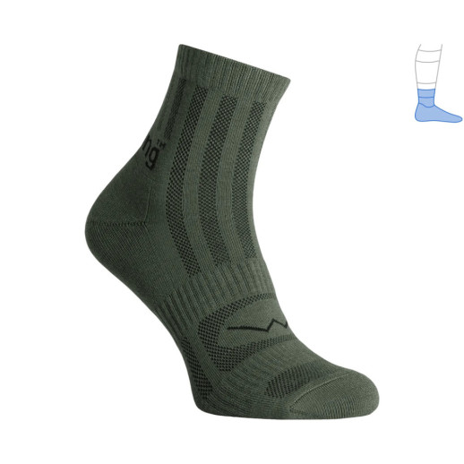 Трекінгові шкарпетки Protector ShortLight літні зелені M 40-43