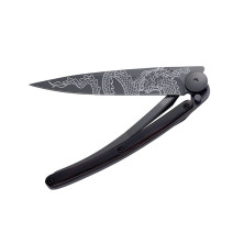 Ніж deejo Tattoo Wood Black 37 г, гранаділла, 