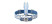 Налобний ліхтар LedLenser MH7 Blue&White