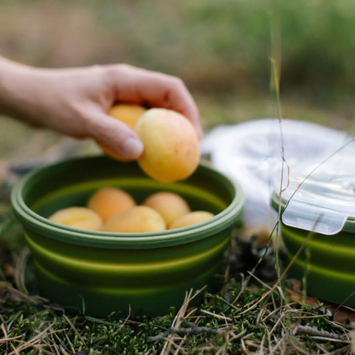 Контейнер Tribe Bowl Container 800 мл силіконовий T-FF-0046, olive