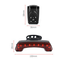 Ліхтар Police BG-806-11smd (red), ЗУ microUSB, дзвінок + поворотники