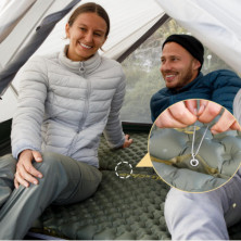 Матрац надувний надлегкий Naturehike CNH22DZ018, овальний, із мішком для надування, 168 см, зелений