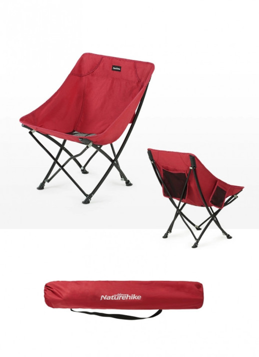 Крісло складане Naturehike YL04 NH18X004-Y, 600D Oxford / сталь, жовтий (погнута ніжка)