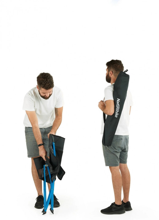Крісло складане Naturehike YL04 NH18X004-Y, 600D Oxford / сталь, жовтий (погнута ніжка)