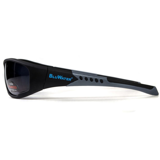 Окуляри BluWater Daytona-3 Polarized (gray) чорні