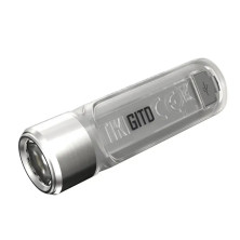 Ліхтар наключний Nitecore TIKI GITD Blue (Osram P8 + UV, 300 люмен, 7 режимів, USB), люмінесцентний