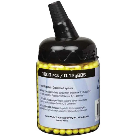 Страйкбольні кульки ASG Standard Yellow 6 мм 0,12 г 1000 шт