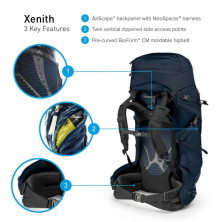 Рюкзак Osprey Xenith 88 Discovery Blue, M