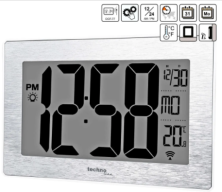 Годинники настінні Technoline WS8019-сріблясті