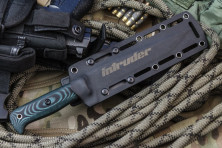 Ніж Kizlyar Supreme Intruder чорний, сталь 440C, рукоять микарта