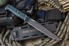 Ніж Kizlyar Supreme Intruder чорний, сталь 440C, рукоять микарта