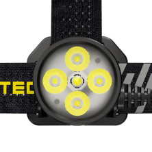 Ліхтар налобний Nitecore HU60 (4xCree XP-G3 S3 + 1xxhp35 HD E2, 1600 люмен, 10 режимів, Bluetooth)