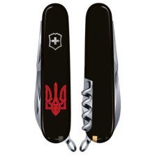 SPARTAN UKRAINE 91мм/12функ /черн /штоп /Тризуб плетений крас.