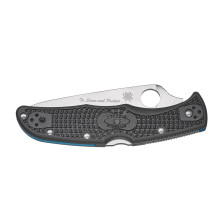 Ніж Spyderco Endura 4, Thin Blue Line, напівсерейтор