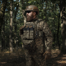 Підсумок Ukrarmor потрійний під магазини АК/АR. Cordura 500D. Molle Піксель