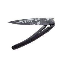 Ніж deejo Tattoo Wood Black 37 G, granadilla, 