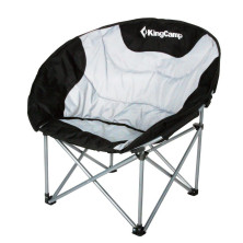 Шезлонг kingcamp Deluxe Moon Chair (Kc3889) Чорний /сірий