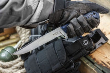 Ніж Kizlyar Supreme Intruder сатин, сталь 440C, рукоять микарта