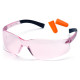 Захисні окуляри Pyramex Mini-Ztek (light pink) combo, рожеві