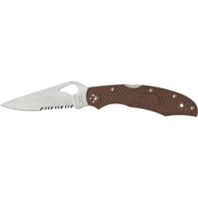 Ніж Spyderco Byrd Cara Cara 2, напівсерейтор, brown (BY03PSBN2)