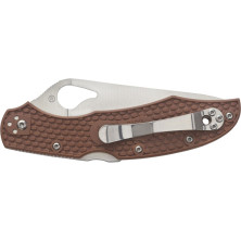 Ніж Spyderco Byrd Cara Cara 2, напівсерейтор, brown (BY03PSBN2)