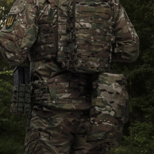 Сумка скидання магазинів.Ukrarmor Кріплення Molle. Cordura 500D Мультикам