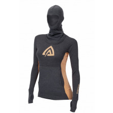 Худі жіноче Aclima WarmWool Hood Sweater Woman Marengo /MuskMelon