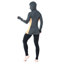 Худі жіноче Aclima WarmWool Hood Sweater Woman Marengo /MuskMelon