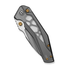 Ніж складаний туристичний Civivi Wellmax (9.1 см) 14C28N / Aluminum сірий