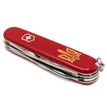 Ніж Camper Ukraine 91мм/13функ/черв /Тризуб ОУН брон.