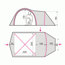 Намет Terra Incognita Geos 3, хаккі