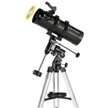 Телескоп Bresser Pluto II 114/500 EQ Carbon з сонячним фільтром і адаптером для смартфона (4614500)