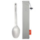 Ложка з прямою ручкою тип D титанова TiTo Titanium сіра з мішечком