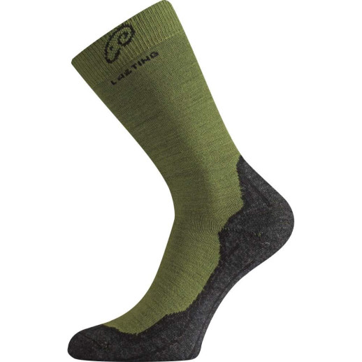 Термошкарпетки для трекінгу Lasting WHI 699 зелено-сірі L