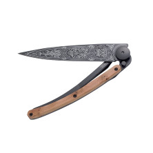 Ніж deejo Tattoo Wood Black 37 г, ялівець, 