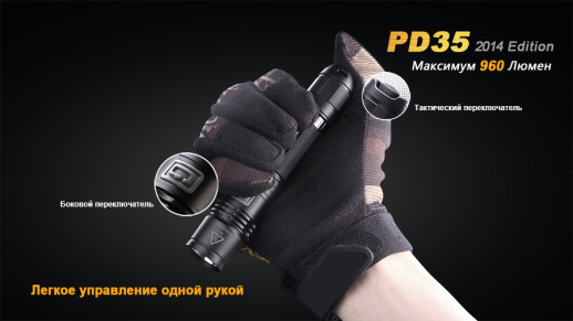 Ліхтар ручний Fenix PD35 XM-L2 U2 (вітринний зразок, є подряпини, немає кліпси)